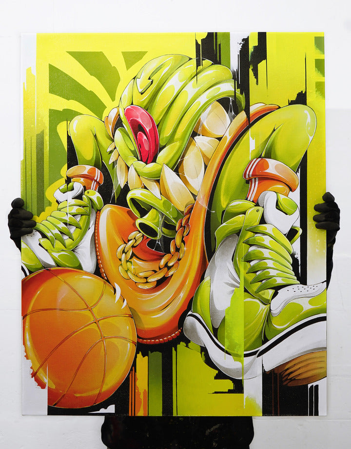 Hoops Hustle - Canvas Painting